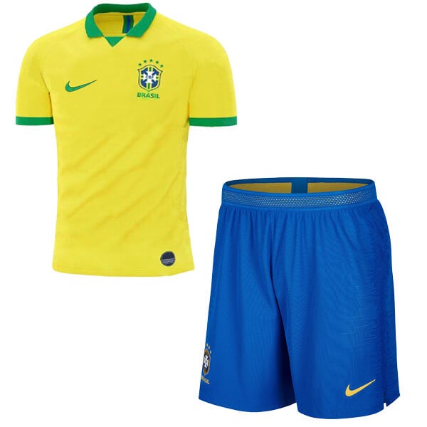Camiseta Brasil 1ª Niño 2019 Amarillo